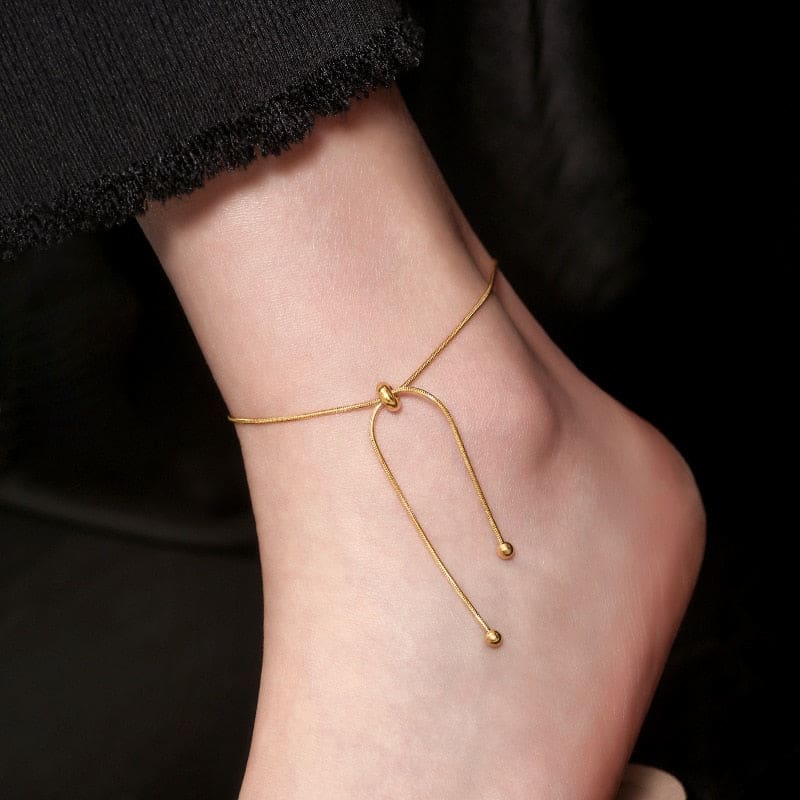 Gold anklet